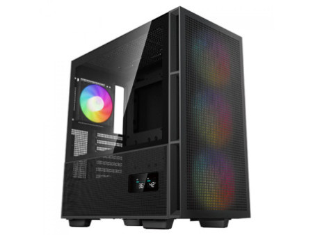 Gabinete Gamer DeepCool CC360 WH ARGB, White, Mid Tower, Vidro Temperado, MATX, Sem Fonte, Com 3 Fans, R-CC360-WHAPM3-G-1