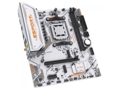 Placa Mãe Maxsun eSport B850M WiFi ICE, Chipset B850, AMD AM5, mATX, DDR5