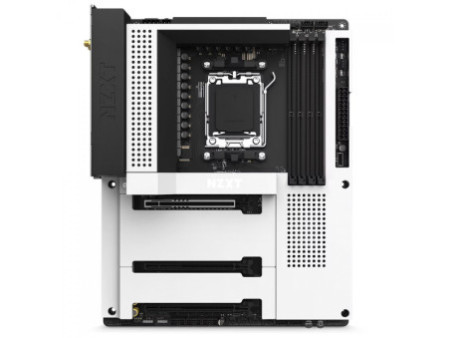 Placa Mãe NZXT N7 B650E White WIFI, Chipset B650E, ATX, AMD AM5, DDR5, Branco, N7-B65XT-W1
