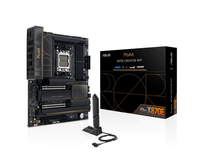 Placa Mãe Asus ProArt X870E-Creator WiFi, Chipset X870E, AMD AM5, ATX, DDR5, 90MB1IG0-M0EAY0