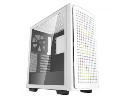 Gabinete Gamer DeepCool Macube 110, Mid Tower, Vidro Temperado, White, Sem Fonte, Sem Fan, R-MACUBE110-WHNGM0N-B-1
