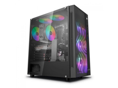 Gabinete Gamer DeepCool Matrexx 40, Mid Tower, Vidro Temperado, Black, Com 1 fan, Sem Fonte, DP-MATX-MATREXX40