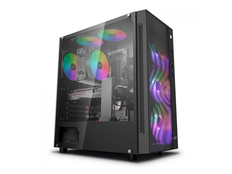 Gabinete Gamer DeepCool Matrexx 40, Mid Tower, Vidro Temperado, Black, Com 1 fan, Sem Fonte, DP-MATX-MATREXX40 Gabinete Gamer DeepCool Matrexx 40, Mid Tower, Vidro Temperado, Black, Com 1 fan, Sem Fonte, DP-MATX-MATREXX40