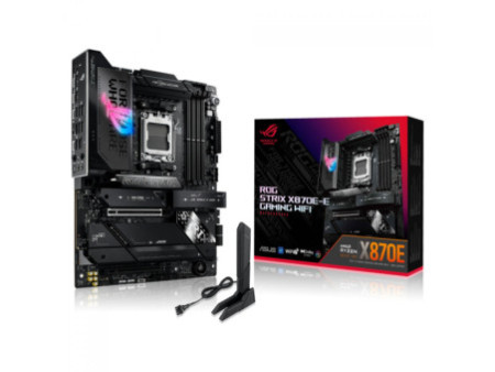 Placa Mãe Asus ROG Strix X870E-E Gaming WiFi, Chipset X870E, AMD AM5, ATX, DDR5