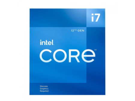Processador Intel Core i7 12700F 2,1GHz (4.9GHz Turbo), 12ª Geração, 12-Cores 20-Threads, LGA 1700, Com Cooler, BX8071512700F
