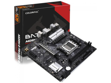 Placa Mãe Colorful Battle-AX A620M-D PRO V14, Chipset A620, AMD AM5, MATX, DDR5