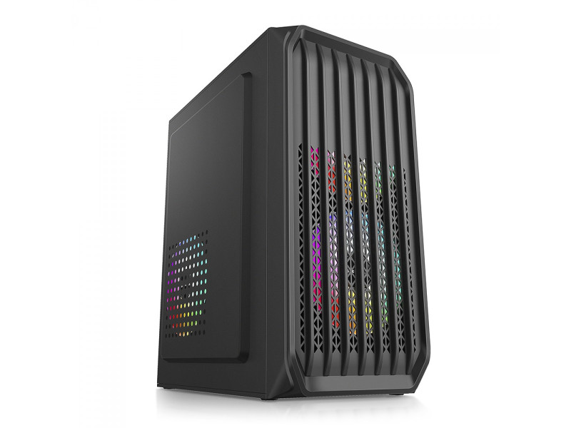 Gabinete Gamer Gamdias Atlas M1, Mid Tower, Vidro Temperado, ATX, Black, Sem Fonte, Com 3 Fans ARGB