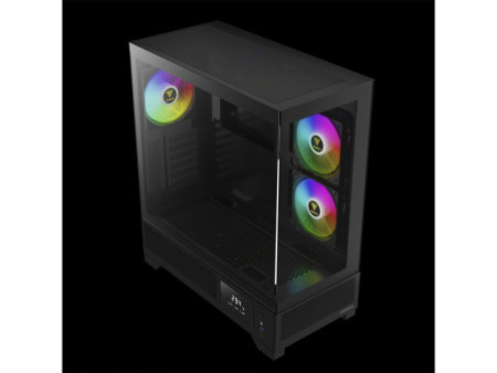 Gabinete Gamer Gamdias Atlas E2 CG WH, Mid Tower, Vidro Temperado, ATX, Sem Fonte, Com 3 Fans ARGB, Branco