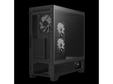 Gabinete Gamer Gamdias Atlas E2 CG WH, Mid Tower, Vidro Temperado, ATX, Sem Fonte, Com 3 Fans ARGB, Branco