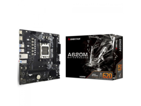Placa Mãe Biostar A620MS, Chipset A620, AMD AM5, MATX, DDR5