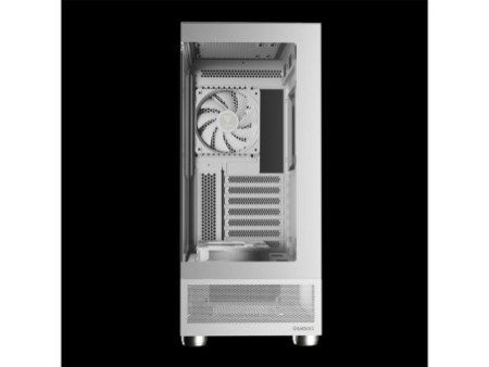 Gabinete Gamer Gamdias Talos E3 Mesh WH, Vidro Temperado, Mid Tower, ATX, Sem Fonte, Com 3 Fans ARGB, Branco