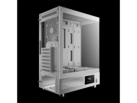 Gabinete Gamer Gamdias Talos E3 Mesh WH, Vidro Temperado, Mid Tower, ATX, Sem Fonte, Com 3 Fans ARGB, Branco