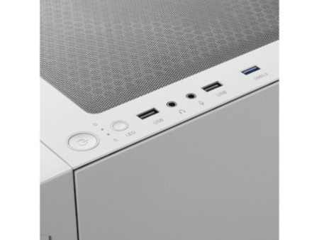 Gabinete Gamer Gamdias Aura GC7 WH ARGB, Vidro Temperado, ATX, Mid Tower, Com 3 Fans, Sem Fonte, Branco