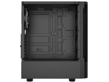Gabinete Gamer Gamdias Aura GC5, Mid Tower, Vidro Temperado, Display Digital, ATX, Sem Fonte,Com 3 Fans ARGB, Preto