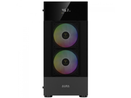 Gabinete Gamer Gamdias Aura GC6 WH ARGB, Vidro Temperado, ATX, Mid Tower, Com 3 Fans, Sem Fonte, Branco