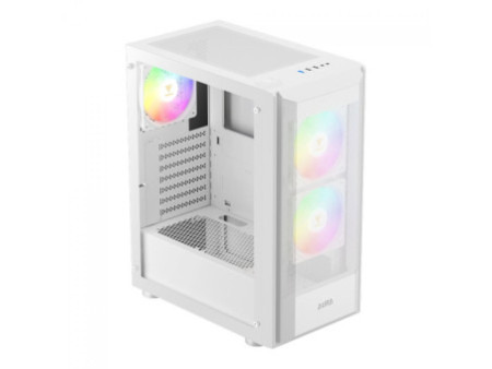 Gabinete Gamer Gamdias Aura GC6 ARGB, Vidro Temperado, ATX, Mid Tower, Com 3 Fans, Sem Fonte, Black