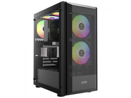 Gabinete Gamer Gamdias Aura GC2 Elite ARGB, Vidro Temperado, ATX, Mid Tower, Com 4 Fans, Sem Fonte, White