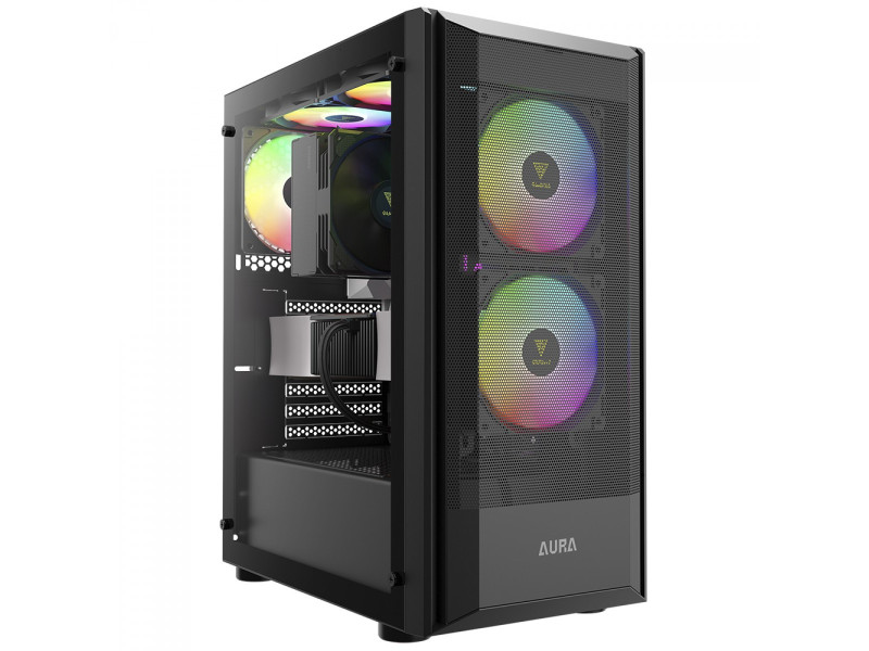 Gabinete Gamer Gamdias Aura GC2 Elite ARGB, Vidro Temperado, ATX, Mid Tower, Com 4 Fans, Sem Fonte, White