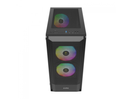Gabinete Gamer Gamdias Aura GC2 Elite ARGB, Vidro Temperado, ATX, Mid Tower, Com 4 Fans, Sem Fonte, White