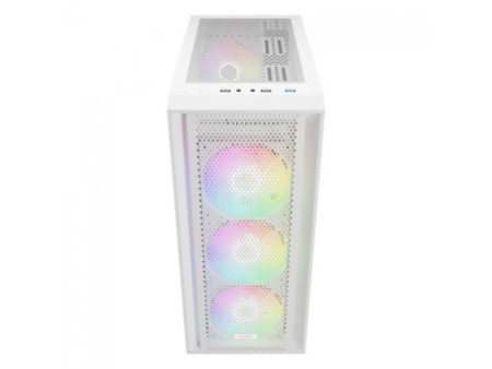 Gabinete Gamer Gamdias Atlas M1 WH, Mid Tower, Vidro Temperado, ATX, White, Sem Fonte, Com 3 Fans ARGB