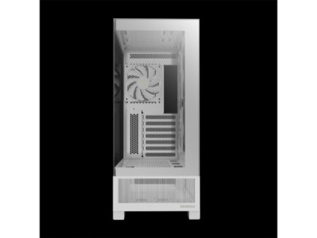 Gabinete Gamer Gamdias Argus E4 Elite, RGB, Mid Tower, Vidro Temperado, White, Sem fonte, Com 1 Fan