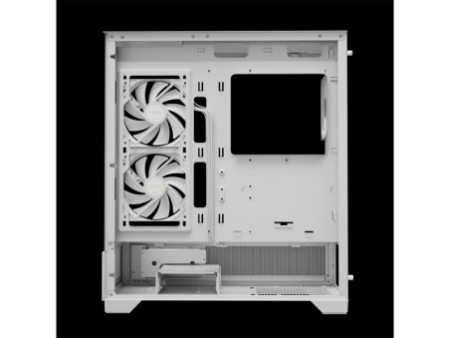 Gabinete Gamer Gamdias Argus E4 Elite, RGB, Mid Tower, Vidro Temperado, White, Sem fonte, Com 1 Fan
