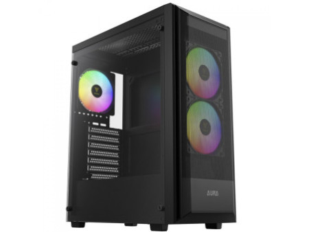 Gabinete Gamer Gamdias Talos E3, Mid Tower, Vidro Temperado, ATX, Com 3 Fans, Preto