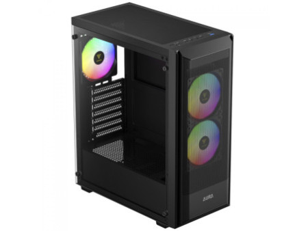 Gabinete Gamer Gamdias Talos E3, Mid Tower, Vidro Temperado, ATX, Com 3 Fans, Preto