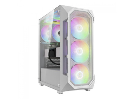 Gabinete Gamer Gamdias Aura GC1 Elite ARGB, Vidro Temperado, ATX, Mid Tower, Com 4 Fans, Sem Fonte, Black