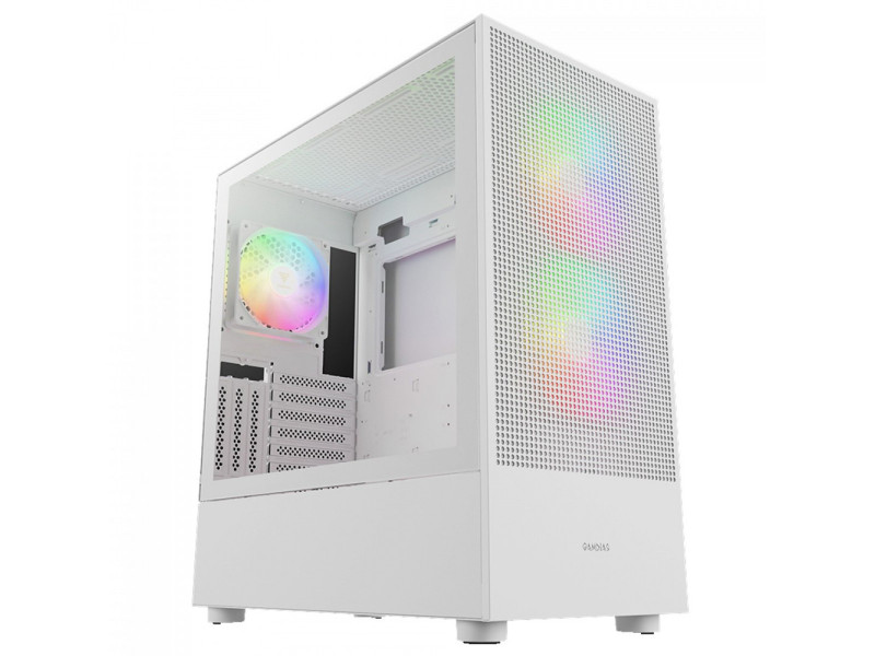 Gabinete Gamer Gamdias Talos E3 Mesh Elite, Vidro Temperado, Mid Tower, Com 3 Fans ARGB, Sem Fonte, Black Gabinete Gamer Gamdias Talos E3 Mesh Elite, Vidro Temperado, Mid Tower, Com 3 Fans ARGB, Sem Fonte, Black
