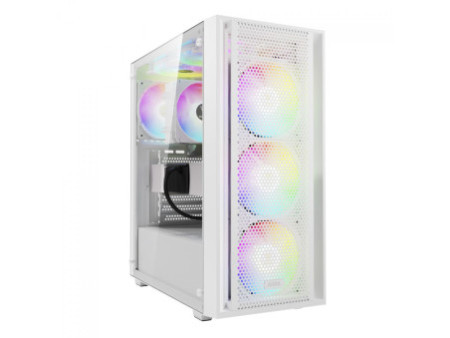 Gabinete Gamer Gamdias Aura GC1 Elite, Vidro Temperado, ATX, Mid Tower, RGB, Com 4 Fans, Sem Fonte, Black
