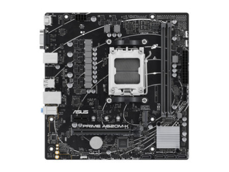 Placa Mãe Asus Prime A620M-K, Chipset A620, AMD AM5, MATX, DDR5, 90MB1F40-M0EAY0