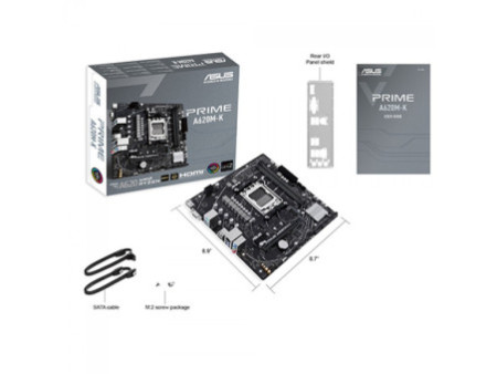 Placa Mãe Asus Prime A620M-K, Chipset A620, AMD AM5, MATX, DDR5, 90MB1F40-M0EAY0