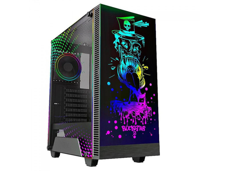 Gabinete Gamer Gamemax Optical G510-DBB, Mid Tower, Com 3 Fans, Painel Lateral, Black, Sem Fonte Gabinete Gamer Gamemax Optical G510-DBB, Mid Tower, Com 3 Fans, Painel Lateral, Black, Sem Fonte
