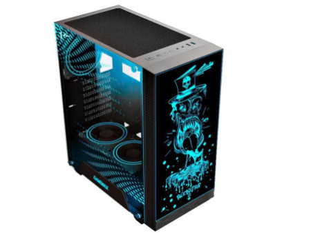 Gabinete Gamer Gamemax Optical G510-DBB, Mid Tower, Com 3 Fans, Painel Lateral, Black, Sem Fonte