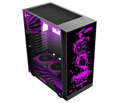 Gabinete Gamer Gamemax Optical G510-DBB, Mid Tower, Com 3 Fans, Painel Lateral, Black, Sem Fonte