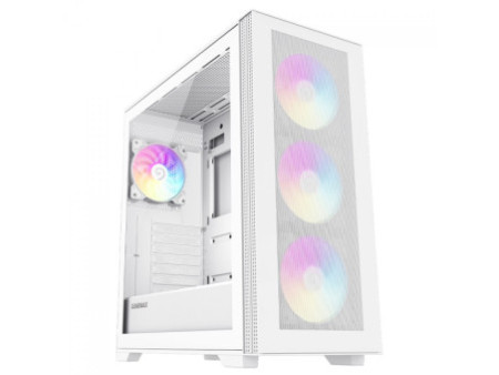 Gabinete Gamer Gamemax Defender MB BK, Mid Tower, MATX, Vidro Temperado, Black, Sem Fonte, Sem Fan
