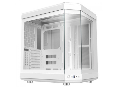 Gabinete Gamer Gamemax Hype Black, Cube Design, Mid Tower, ATX, Vidro Temperado, Preto, Sem Fan