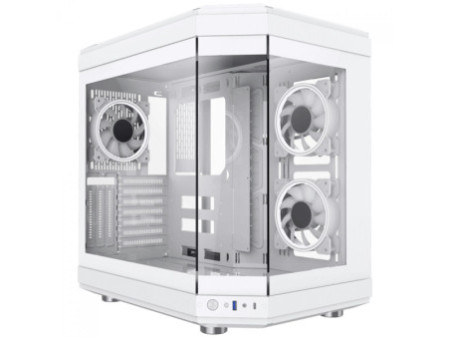 Gabinete Gamer Gamemax Hype Black, Cube Design, Mid Tower, ATX, Vidro Temperado, Preto, Sem Fan