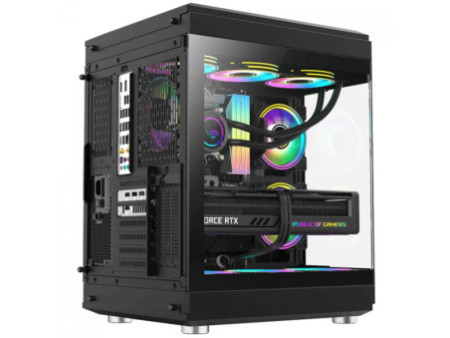 Gabinete Gamer Gamemax Vista White, Mid Tower, ATX, Vidro Temperado, Branco, Sem Fonte, Sem Fan