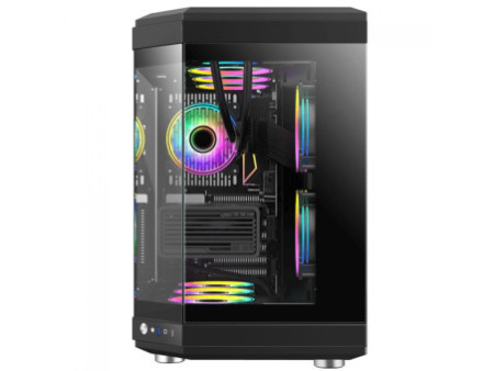 Gabinete Gamer Gamemax Vista White, Mid Tower, ATX, Vidro Temperado, Branco, Sem Fonte, Sem Fan