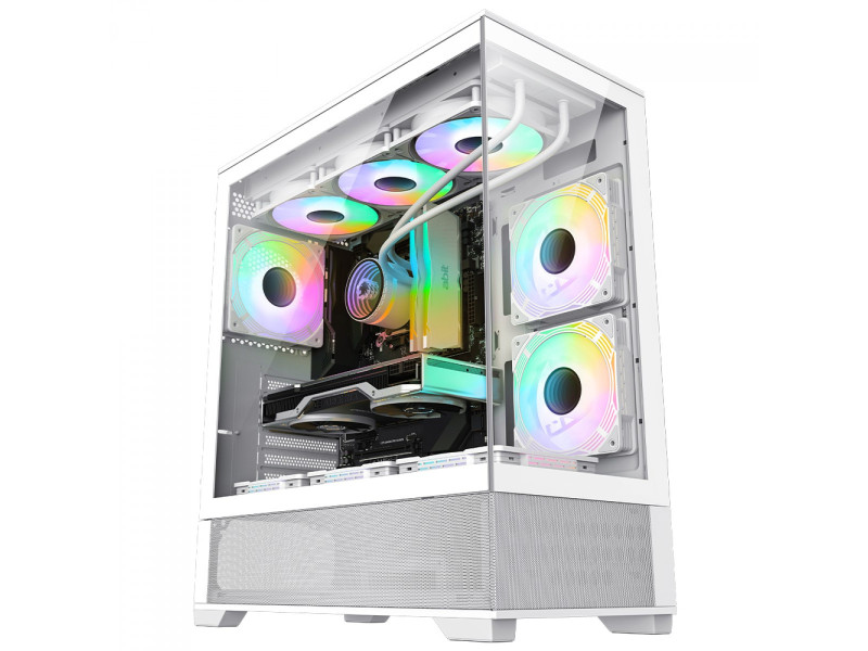 Gabinete Gamer Gamemax Vista Black, Mid Tower, ATX, Vidro Temperado, Preto, Sem Fonte, Sem Fans Gabinete Gamer Gamemax Vista Black, Mid Tower, ATX, Vidro Temperado, Preto, Sem Fonte, Sem Fans