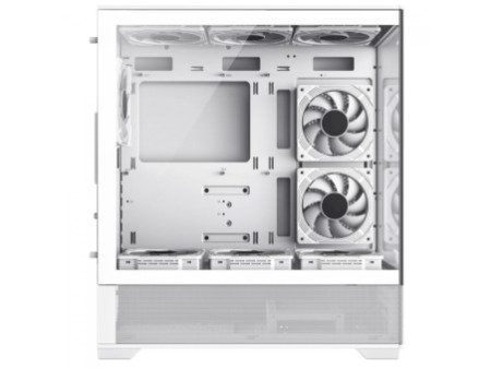 Gabinete Gamer Gamemax Vista Black, Mid Tower, ATX, Vidro Temperado, Preto, Sem Fonte, Sem Fans