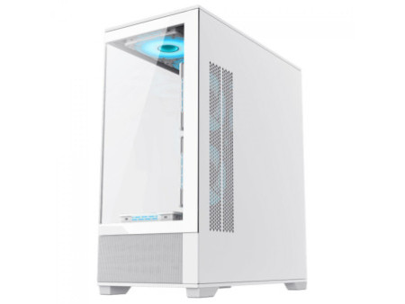Gabinete Gamer Gamemax Vista Black, Mid Tower, ATX, Vidro Temperado, Preto, Sem Fonte, Sem Fans