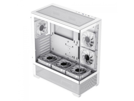 Gabinete Gamer Gamemax Vista Black, Mid Tower, ATX, Vidro Temperado, Preto, Sem Fonte, Sem Fans