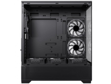 Gabinete Gamer Gamemax Quest Black, Mid Tower, E-ATX, Vidro Temperado, Preto, Sem Fonte, Sem Fan