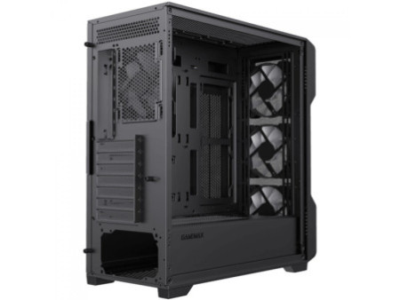 Gabinete Gamer Gamemax Lucent Black, Mid Tower, ATX, Vidro Temperado, Preto, Sem Fans