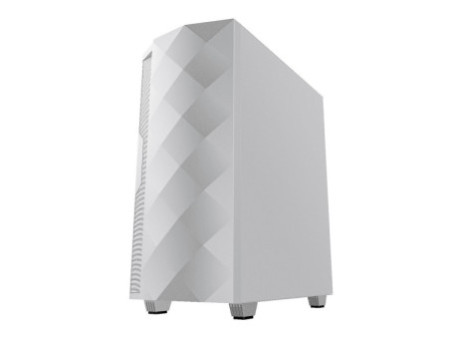 Gabinete Gamer Gamemax Revolt 3606, RGB, Mid Tower, Vidro Temperado, White/Black, Sem Fonte, Com 3 Fans