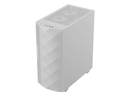 Gabinete Gamer Gamemax Revolt 3606, RGB, Mid Tower, Vidro Temperado, White/Black, Sem Fonte, Com 3 Fans