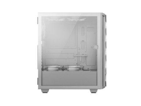 Gabinete Gamer Gamemax Revolt 3606, RGB, Mid Tower, Vidro Temperado, White/Black, Sem Fonte, Com 3 Fans